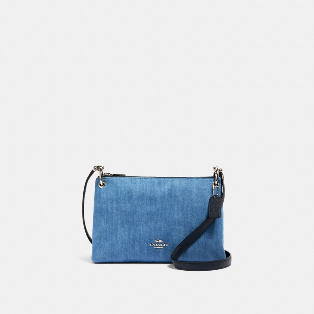 COACH MIA CROSSBODY - SV/DENIM MULTI - 91458