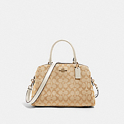 COACH 91495 Lillie Carryall In Signature Canvas IM/LIGHT KHAKI CHALK