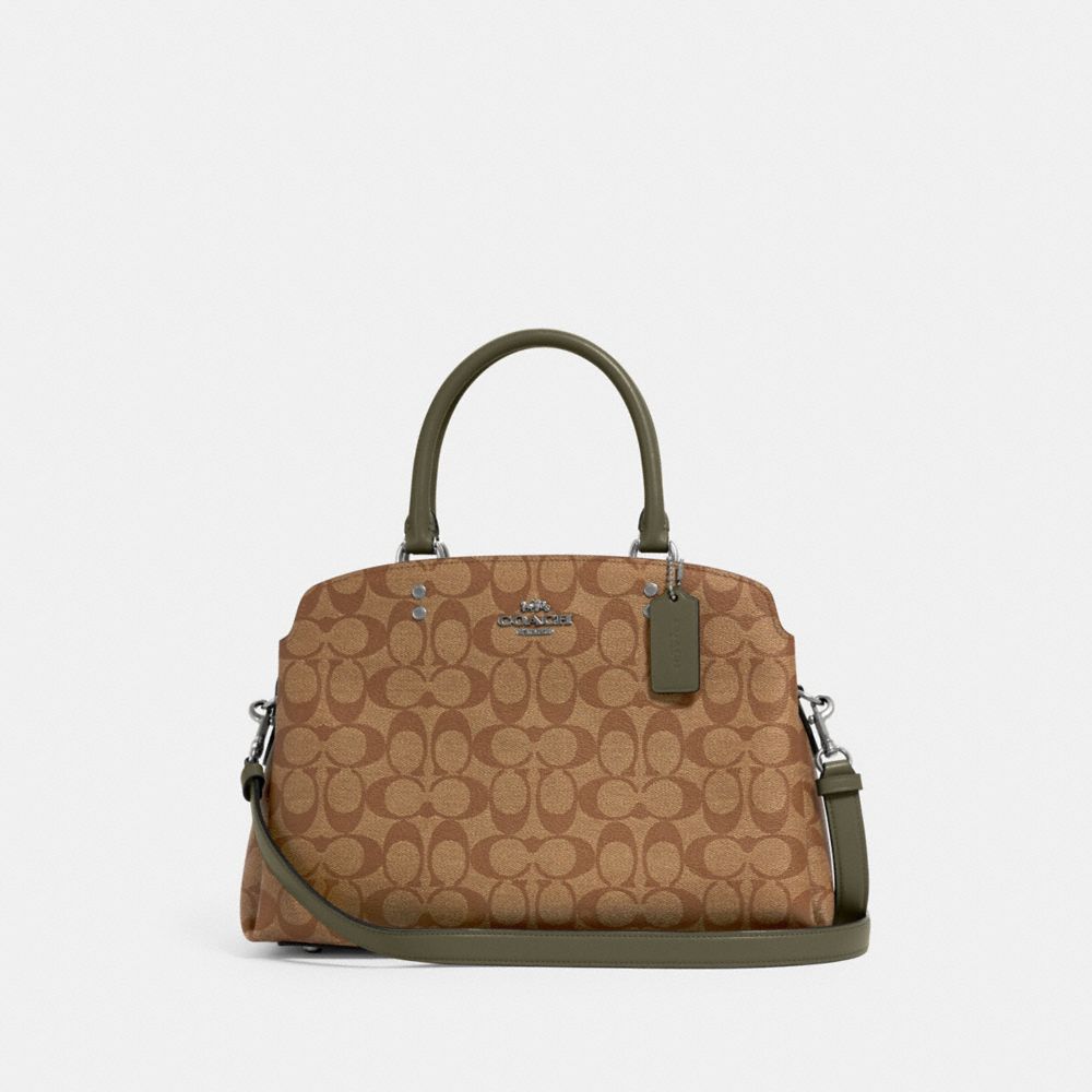 COACH 91495 Lillie Carryall In Signature Canvas SV/KHAKI/SURPLUS