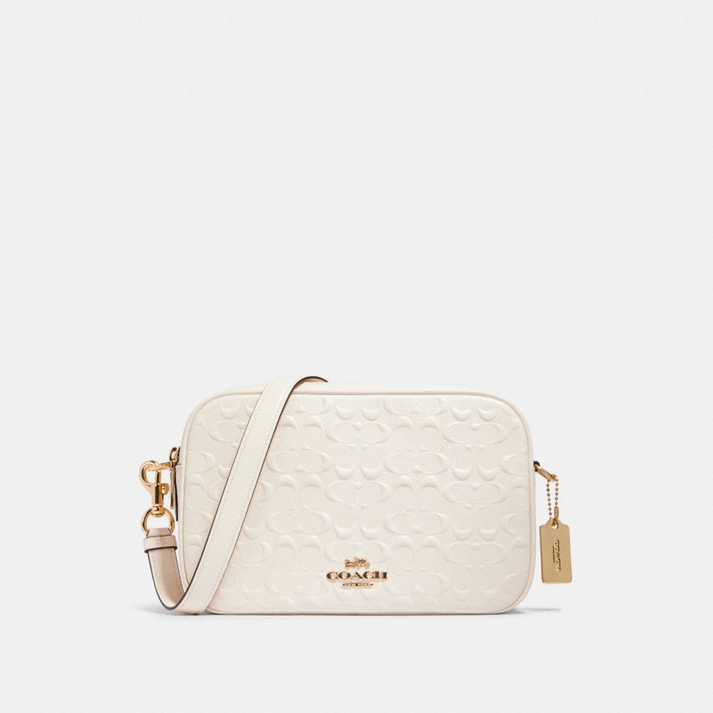 COACH JES CROSSBODY IN SIGNATURE LEATHER - IM/CHALK - 91613