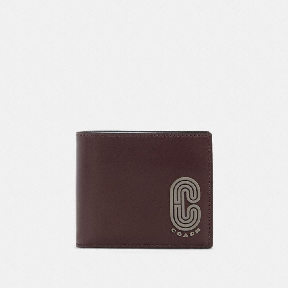 3-IN-1 WALLET WITH COACH PATCH - QB/OXBLOOD AEGEAN MULTI - COACH 91625