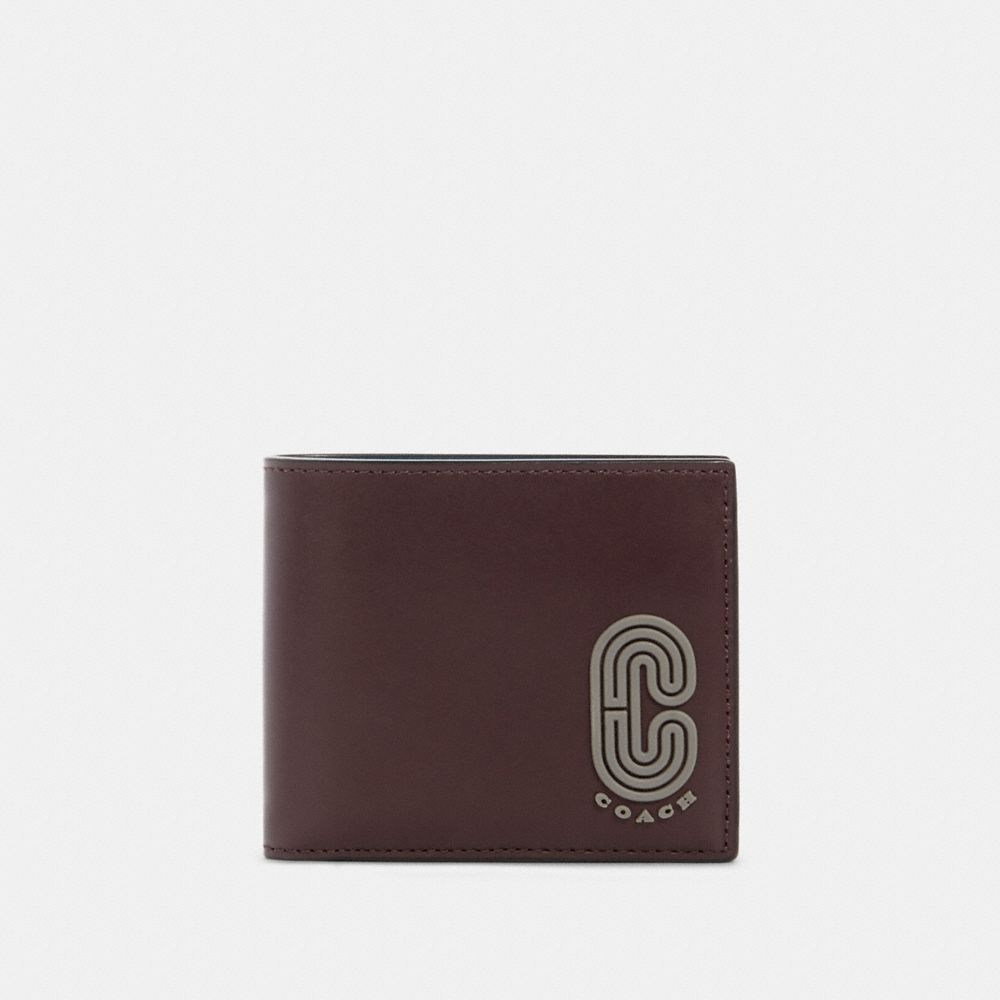 COACH 91625 3-IN-1 WALLET WITH COACH PATCH QB/OXBLOOD-AEGEAN-MULTI