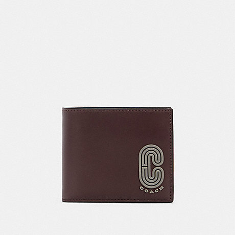 COACH 91625 3-IN-1 WALLET WITH COACH PATCH QB/OXBLOOD-AEGEAN-MULTI