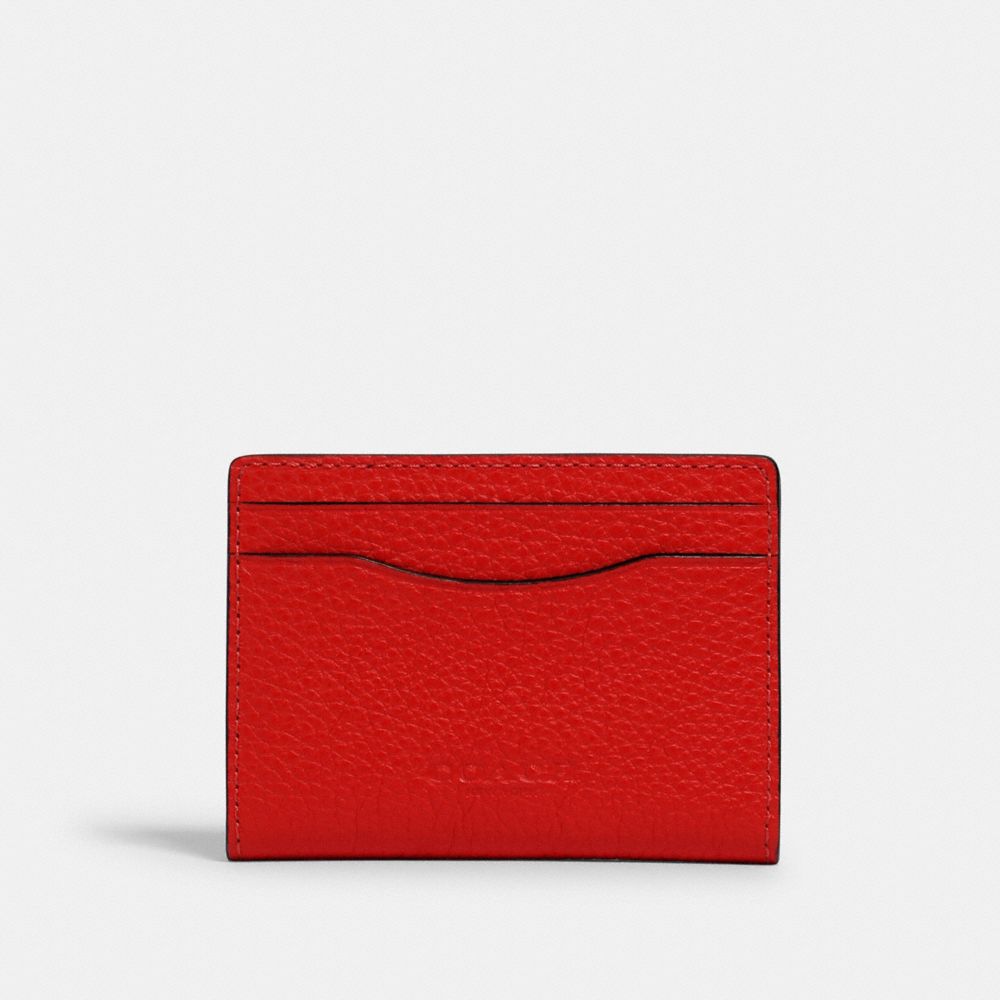 COACH MAGNETIC CARD CASE - QB/MIAMI RED - 91661