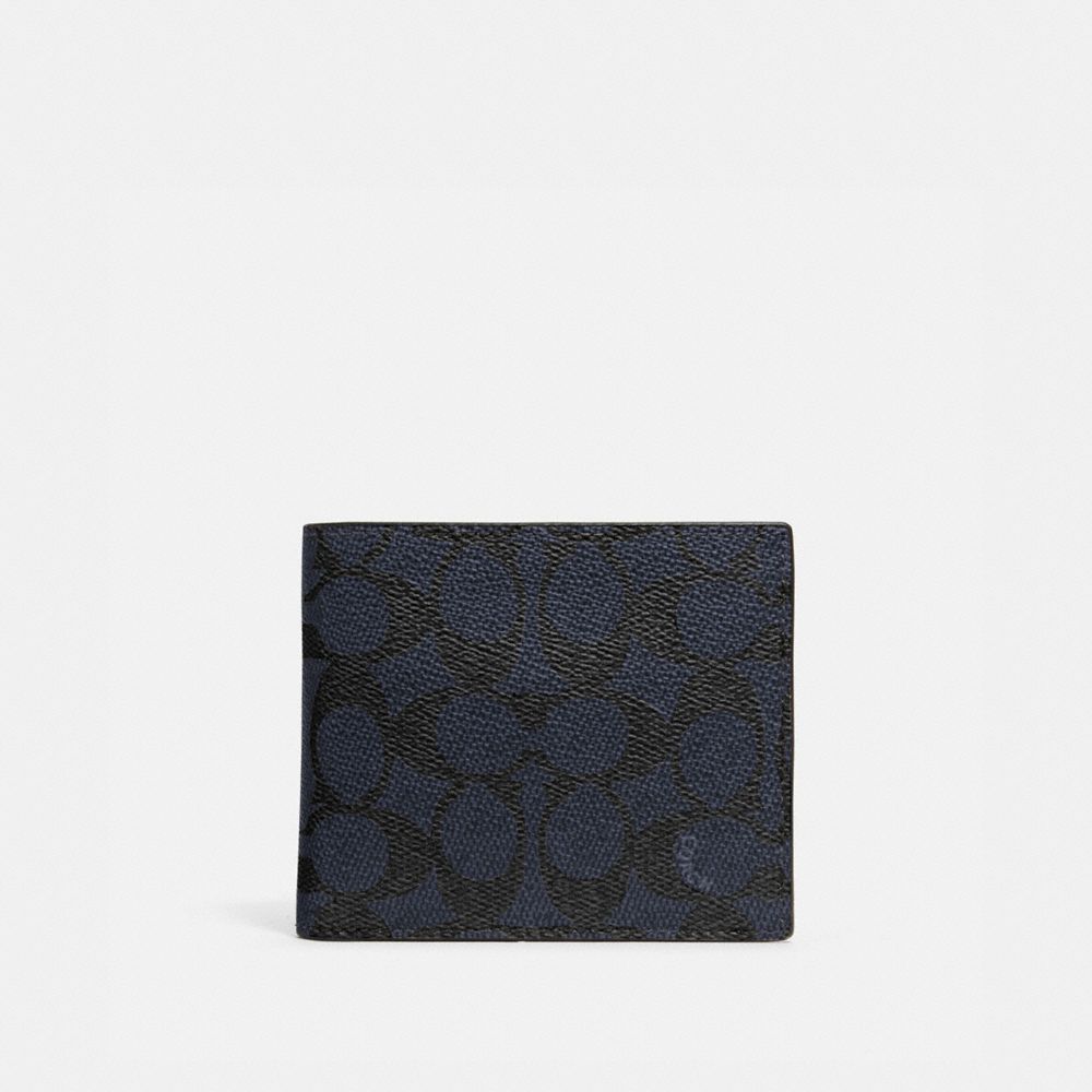 COACH 916 3-in-1 Wallet In Signature Canvas MIDNIGHT