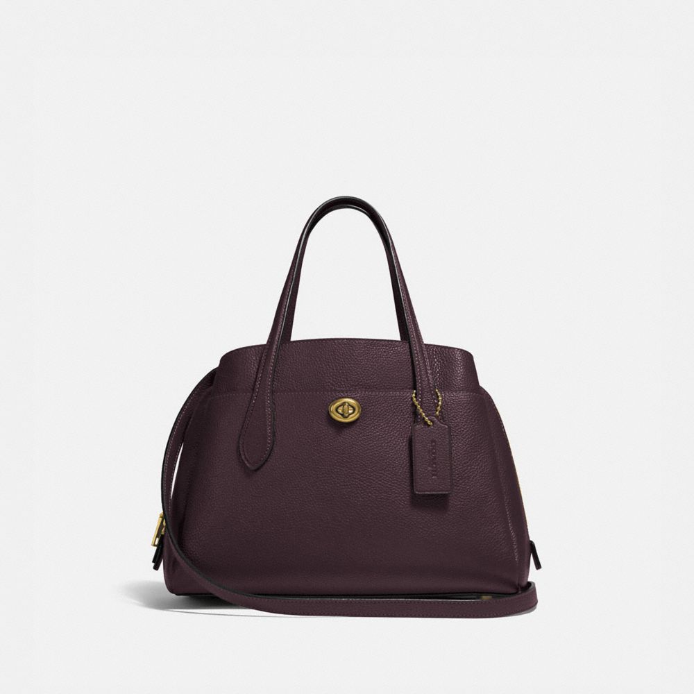 LORA CARRYALL 30 - B4/OXBLOOD - COACH 91740