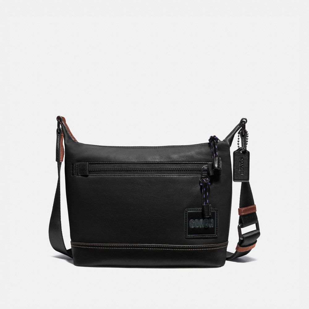 COACH PACER MESSENGER 25 WITH COACH PATCH - JI/BLACK - 91761