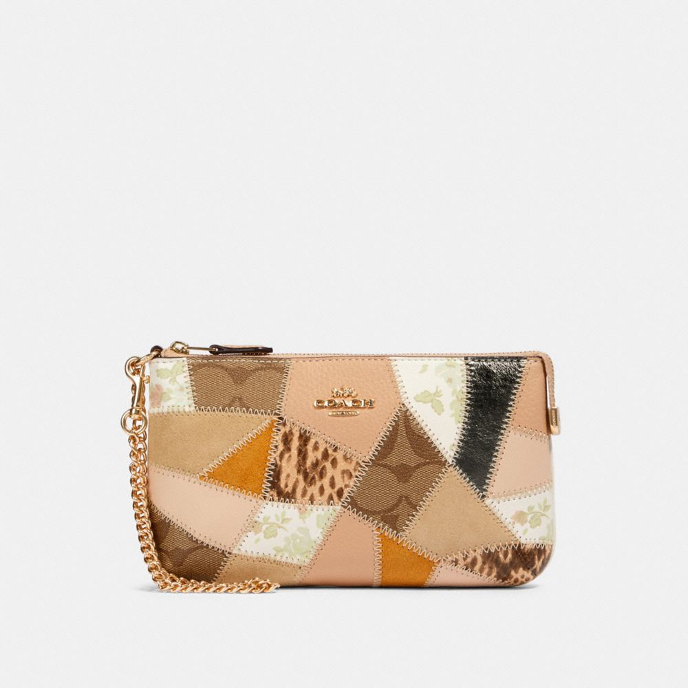 COACH 91767 Large Wristlet With Patchwork IM/CHALK MULTI