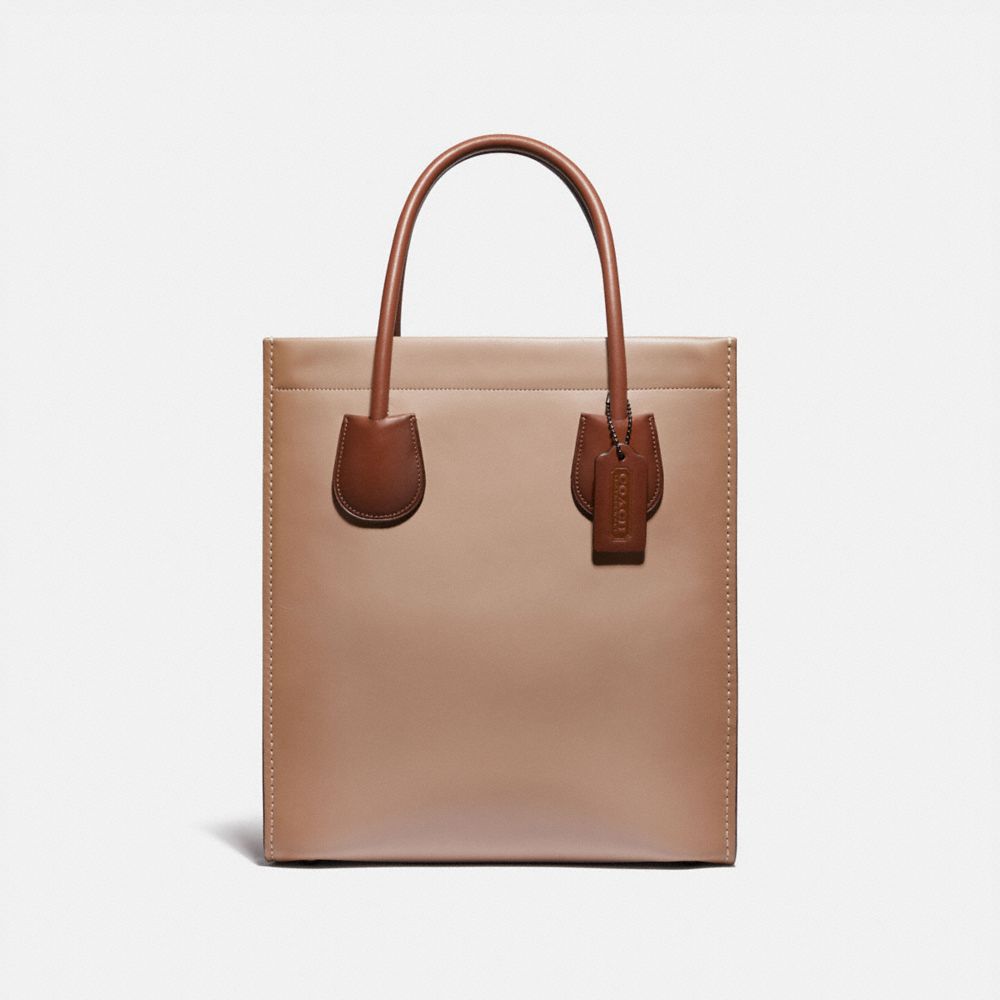 CASHIN CARRY TOTE 29 IN COLORBLOCK - V5/TAUPE MULTI - COACH 91779