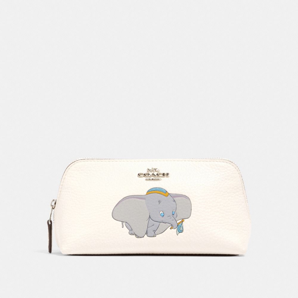 DISNEY X COACH COSMETIC CASE 17 WITH DUMBO - SV/CHALK - COACH 91784
