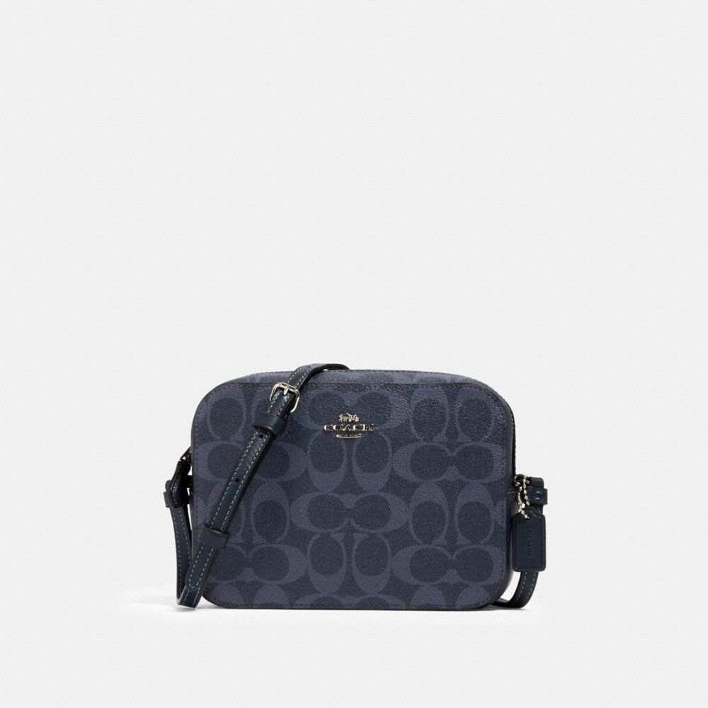 COACH 91904 - MINI CAMERA BAG IN SIGNATURE CANVAS SV/DENIM MIDNIGHT