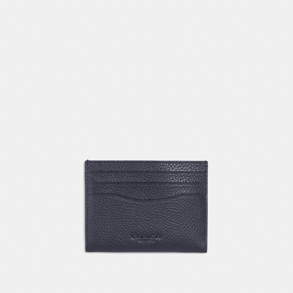 CARD CASE WITH SIGNATURE CANVAS INTERIOR-Midnight/Charcoal