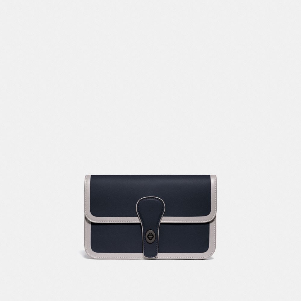 COACH Turnlock Tab Belt Bag - MIDNIGHT NAVY/BLACK COPPER - 93817