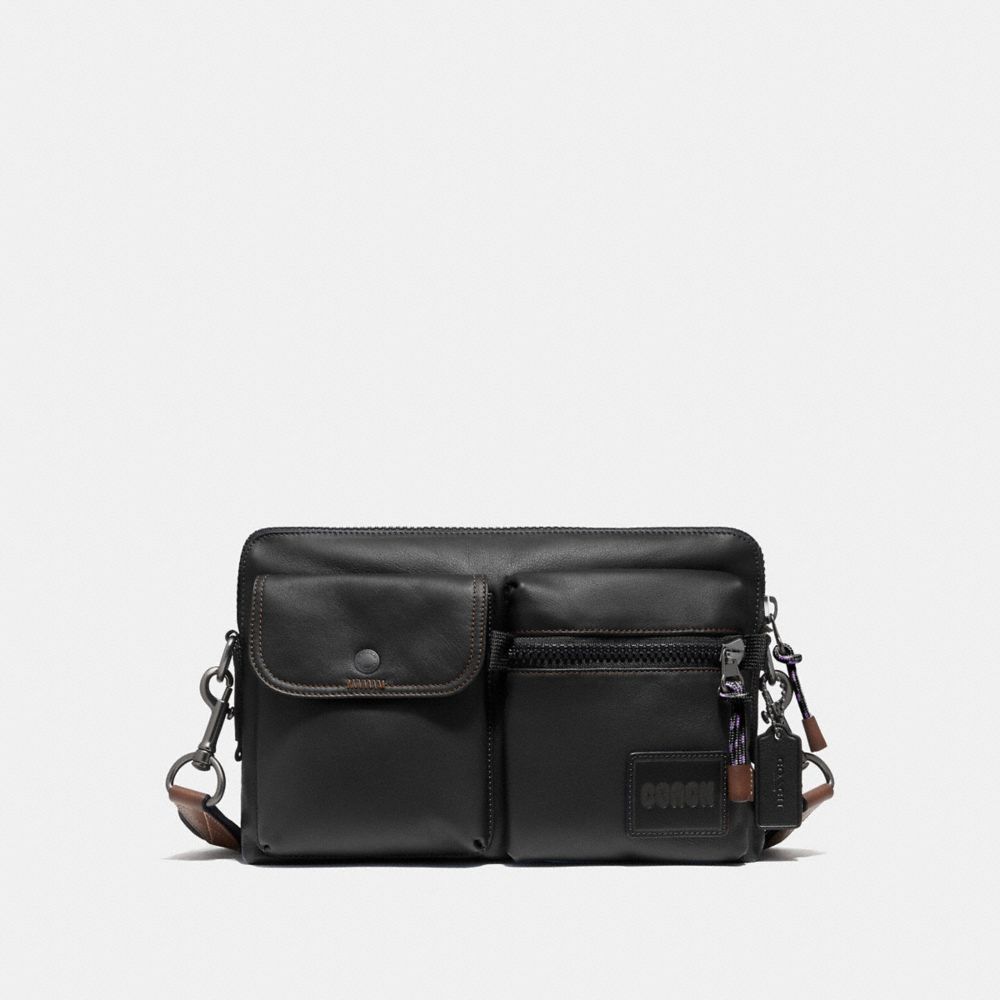 COACH 93818 Pacer Modular Crossbody With Coach Patch JI/BLACK