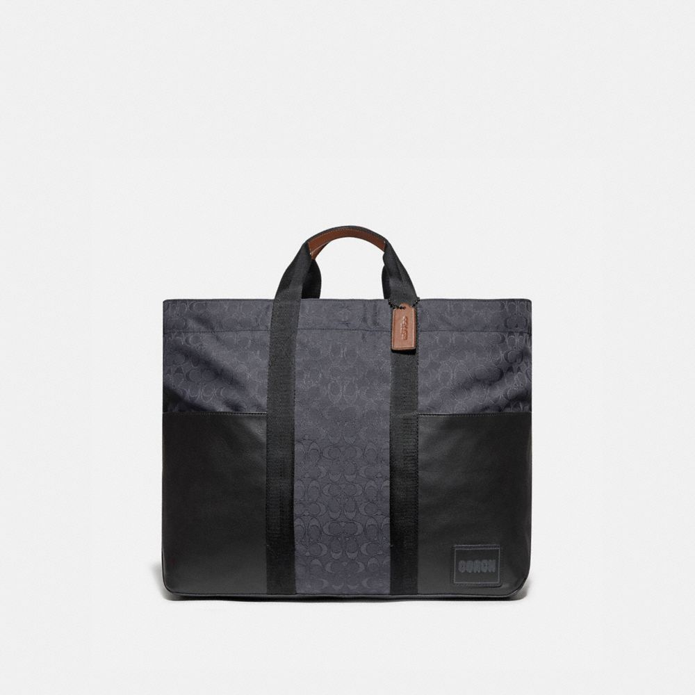 REVERSIBLE PACER TOTE IN SIGNATURE CORDURAÂ® FABRIC WITH COACH PATCH - JI/BLUE MULTI - COACH 93824