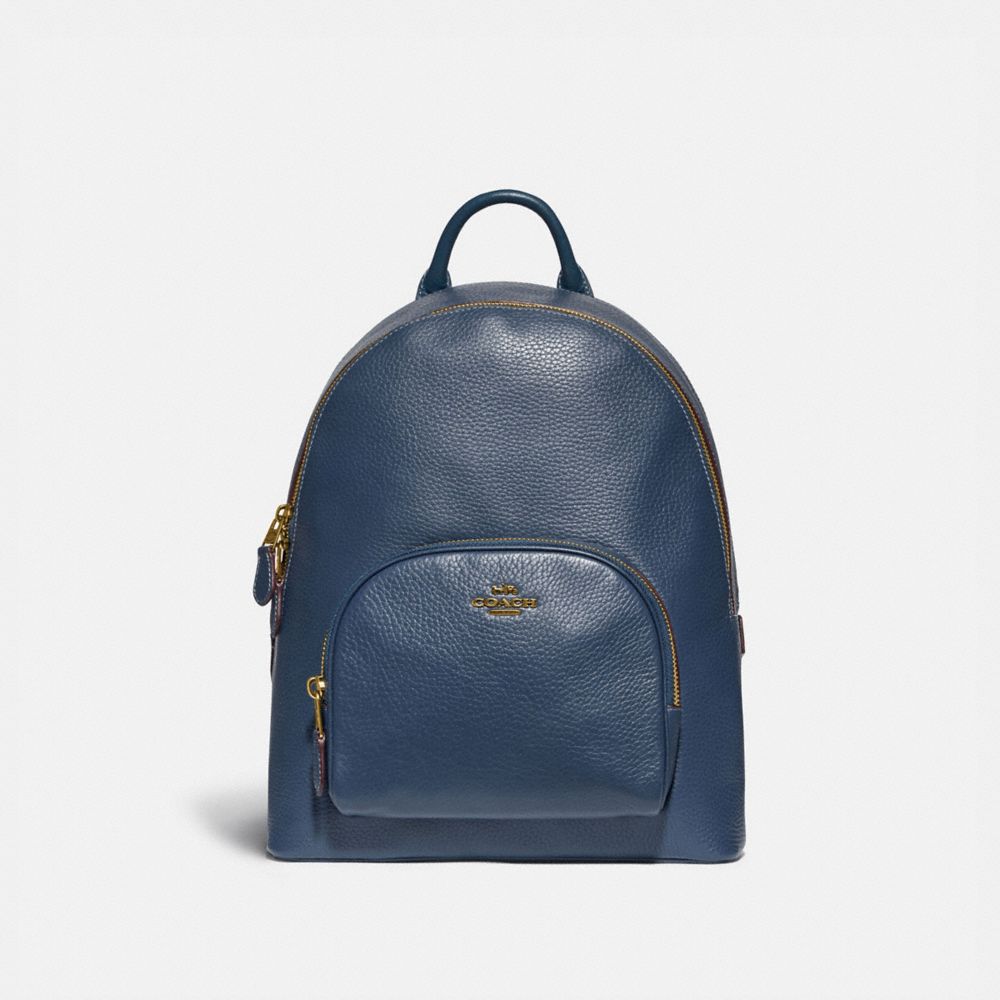 CARRIE BACKPACK - BRASS/DARK DENIM - COACH 93836