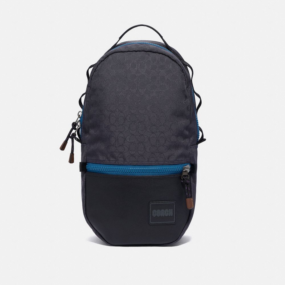 REVERSIBLE PACER BACKPACK IN SIGNATURE CORDURAÂ® FABRIC WITH COACH PATCH - JI/BLUE MULTI - COACH 93848