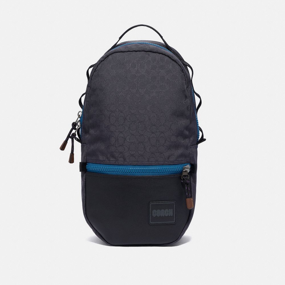 COACH 93848 REVERSIBLE PACER BACKPACK IN SIGNATURE CORDURAÂ® FABRIC WITH COACH PATCH JI/BLUE MULTI