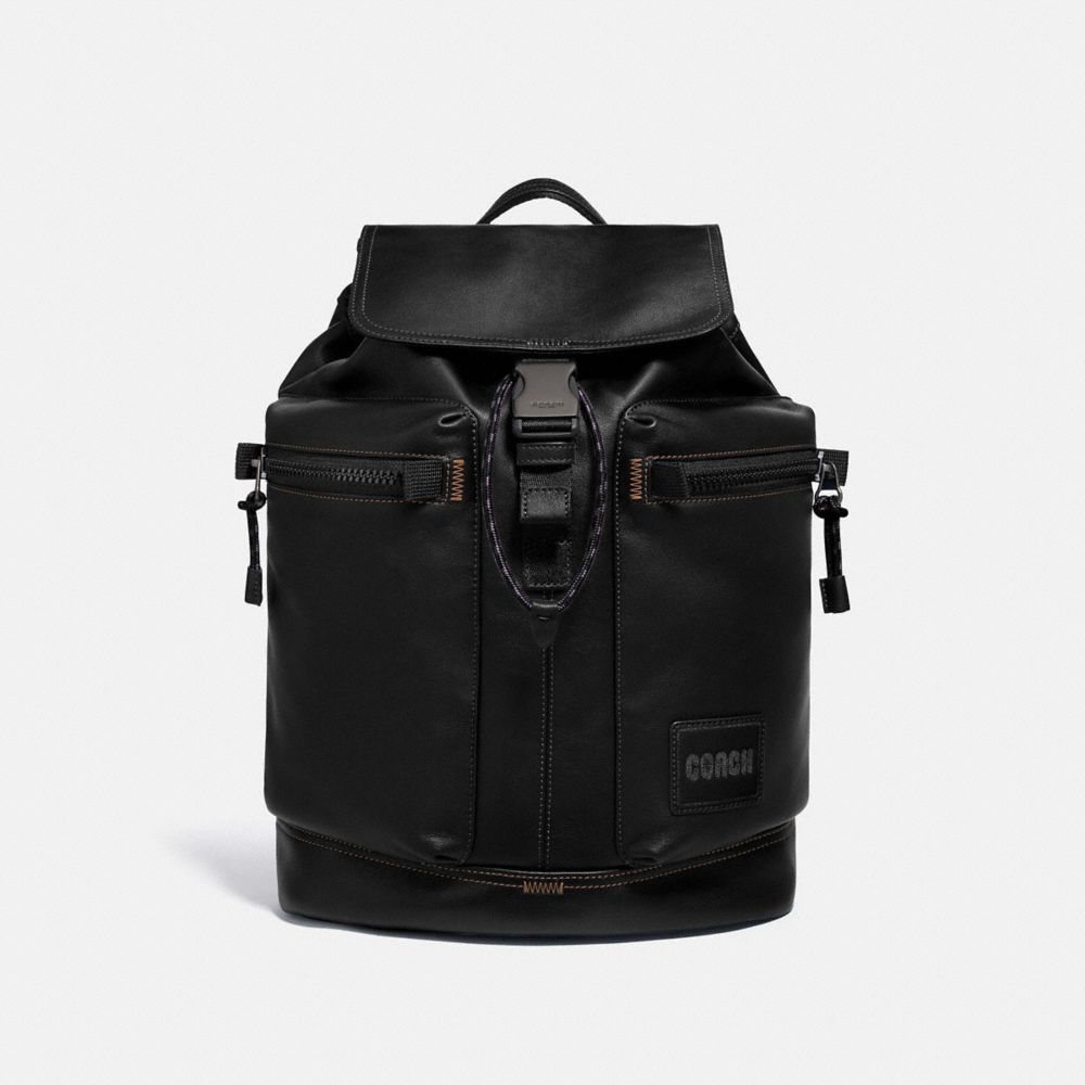 COACH PACER UTILITY BACKPACK WITH COACH PATCH - JI/BLACK - 93849