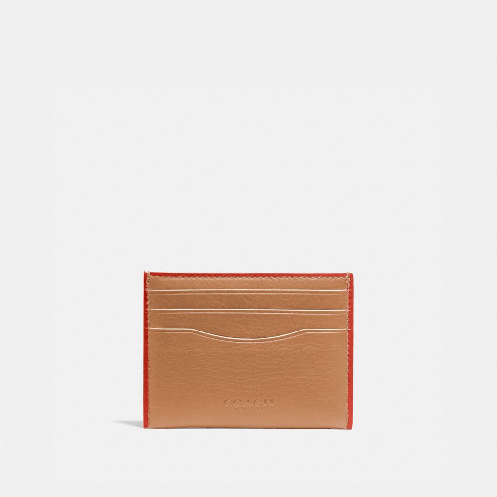 Card Case - 971 - LIGHT SADDLE/MANGO