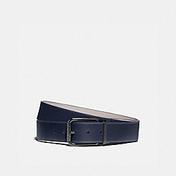 ROLLER BUCKLE CUT-TO-SIZE REVERSIBLE BELT, 38MM - 973 - MIDNIGHT/BONE