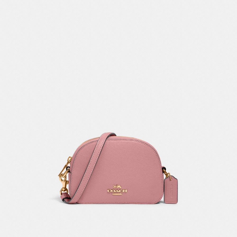 COACH 97561 Mini Serena Crossbody GOLD/TRUE PINK