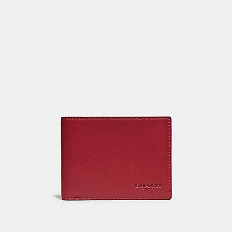 COACH 97737 Slim Billfold Wallet Brick Red