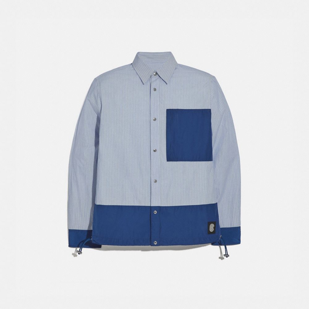 COACH 97836 Essential Shirt BLUE STRIPE