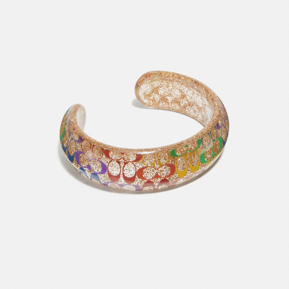 Rainbow Signature Cuff - 980 - GOLD/MULTI