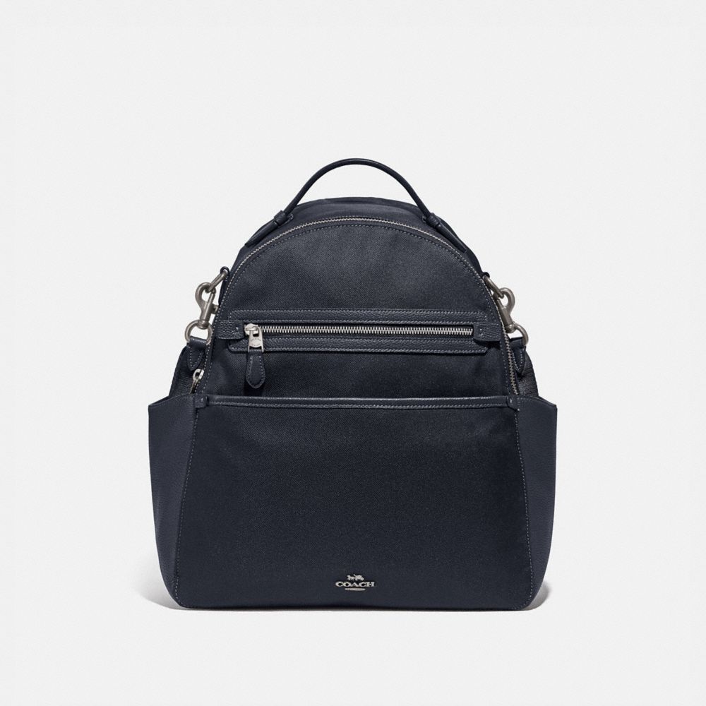 BABY BACKPACK - LIGHT ANTIQUE NICKEL/MIDNIGHT NAVY - COACH 99290