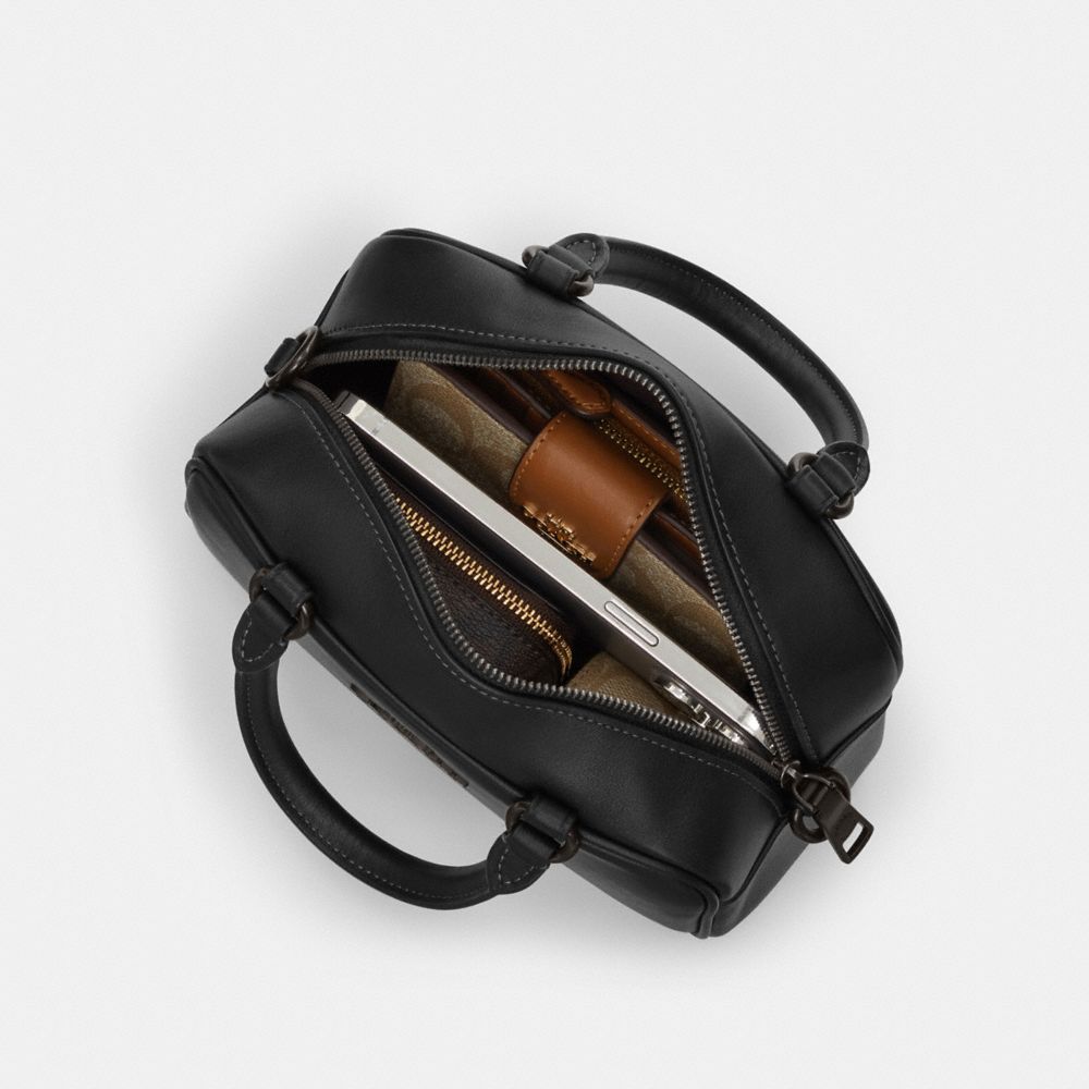 Satchel Crossbody Bag With Grommets