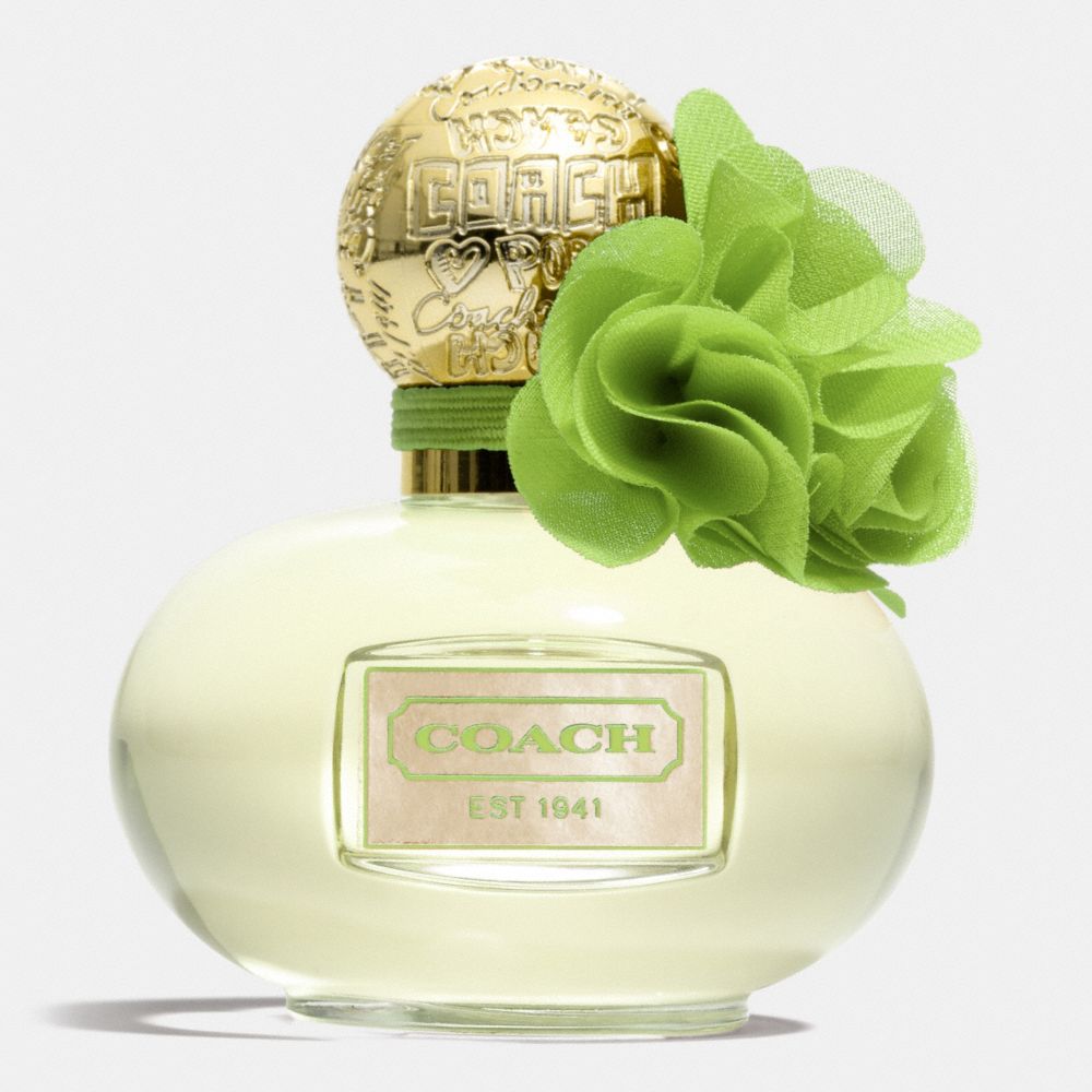 COACH b349 POPPY CITRINE BLOSSOM GOLD/GREEN