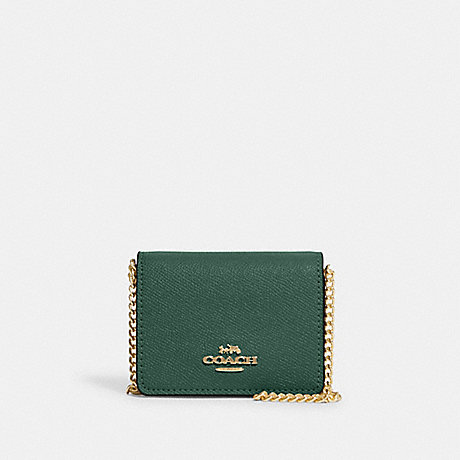 COACH C0059 Mini Wallet On A Chain Im/Dark Pine