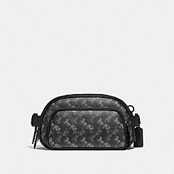 COACH Hitch Belt Bag With Horse And Carriage Print - BLACK COPPER/CHARCOAL - C0143