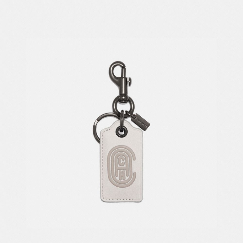 BOTTLE OPENER KEY FOB WITH COACH PATCH