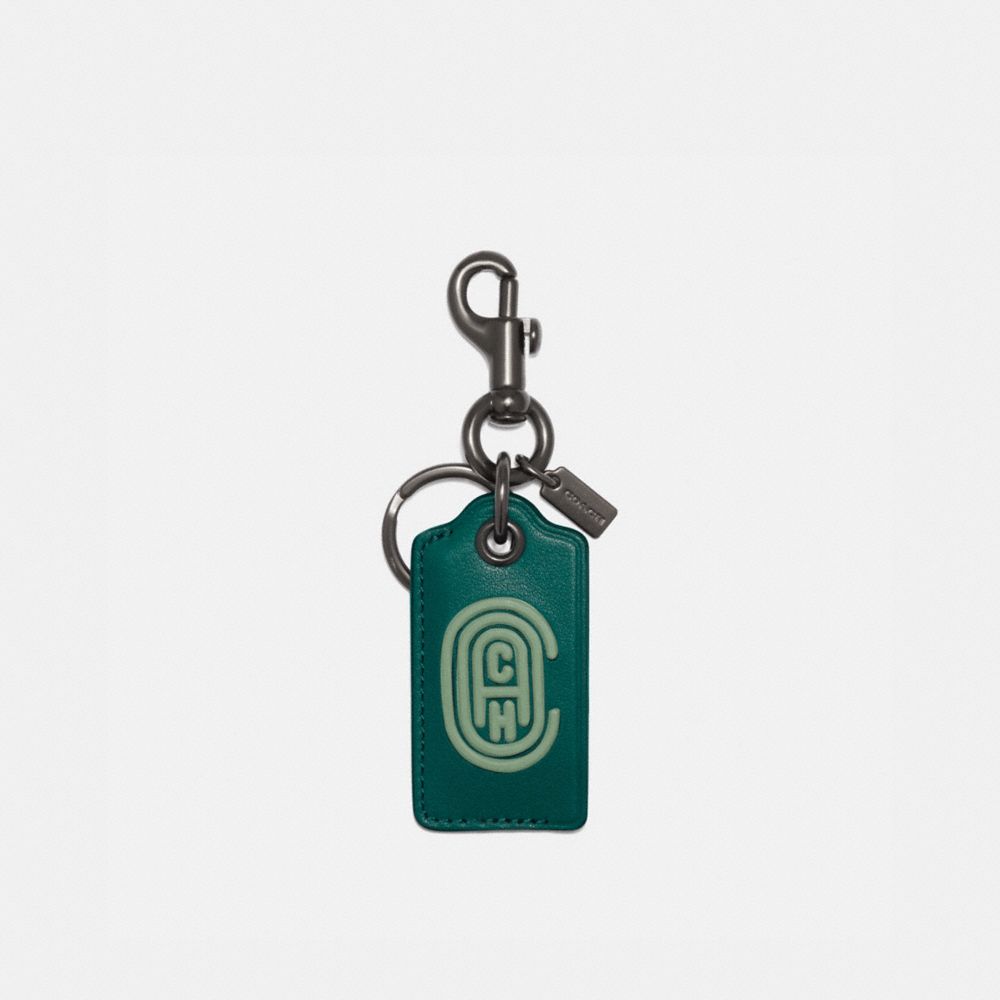 BOTTLE OPENER KEY FOB WITH COACH PATCH