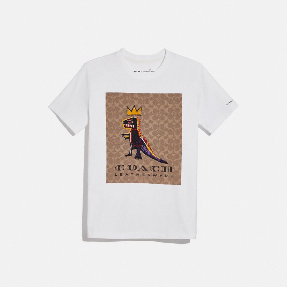 COACH C0279 - COACH X JEAN-MICHEL BASQUIAT SIGNATURE T-SHIRT WHITE.