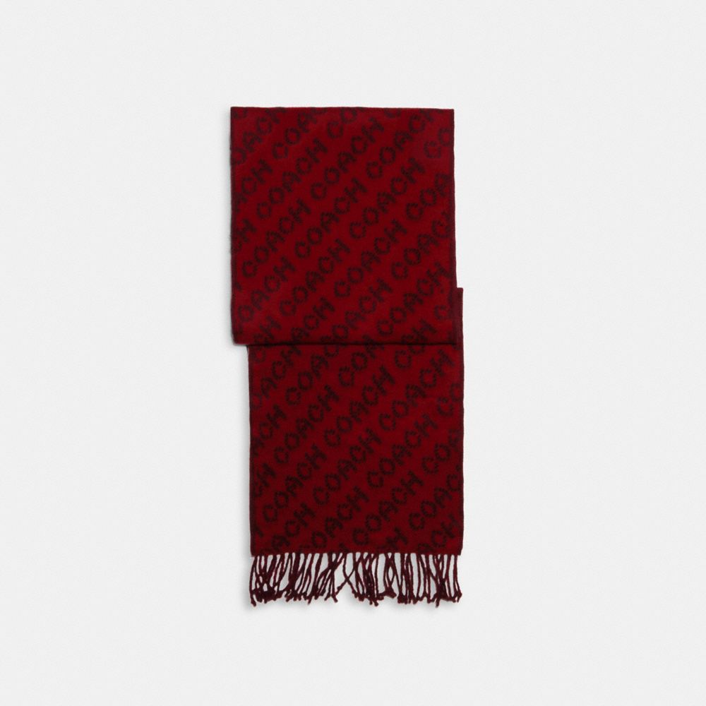 COACH C0543 Signature Scarf RED/BLACK