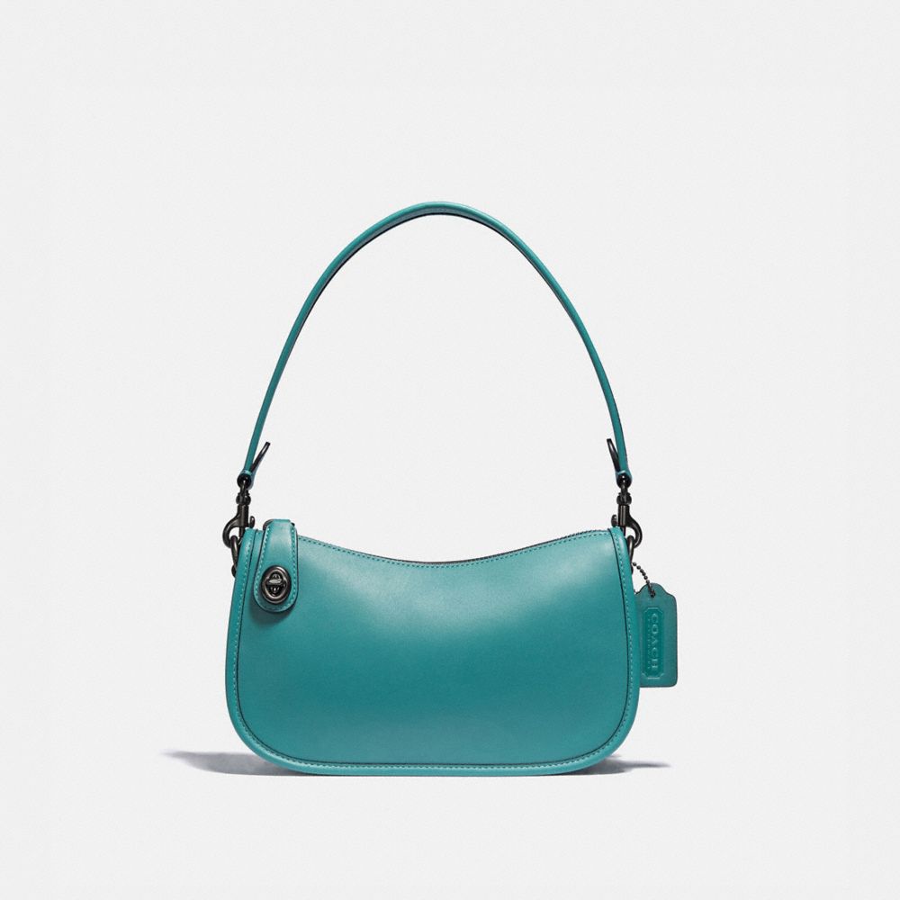 COACH C0638 Swinger Bag Pewter/Retro Teal