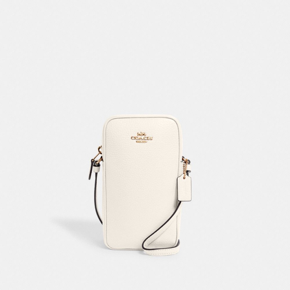 COACH C0736 - NORTH/SOUTH ZIP CROSSBODY IM/CHALK