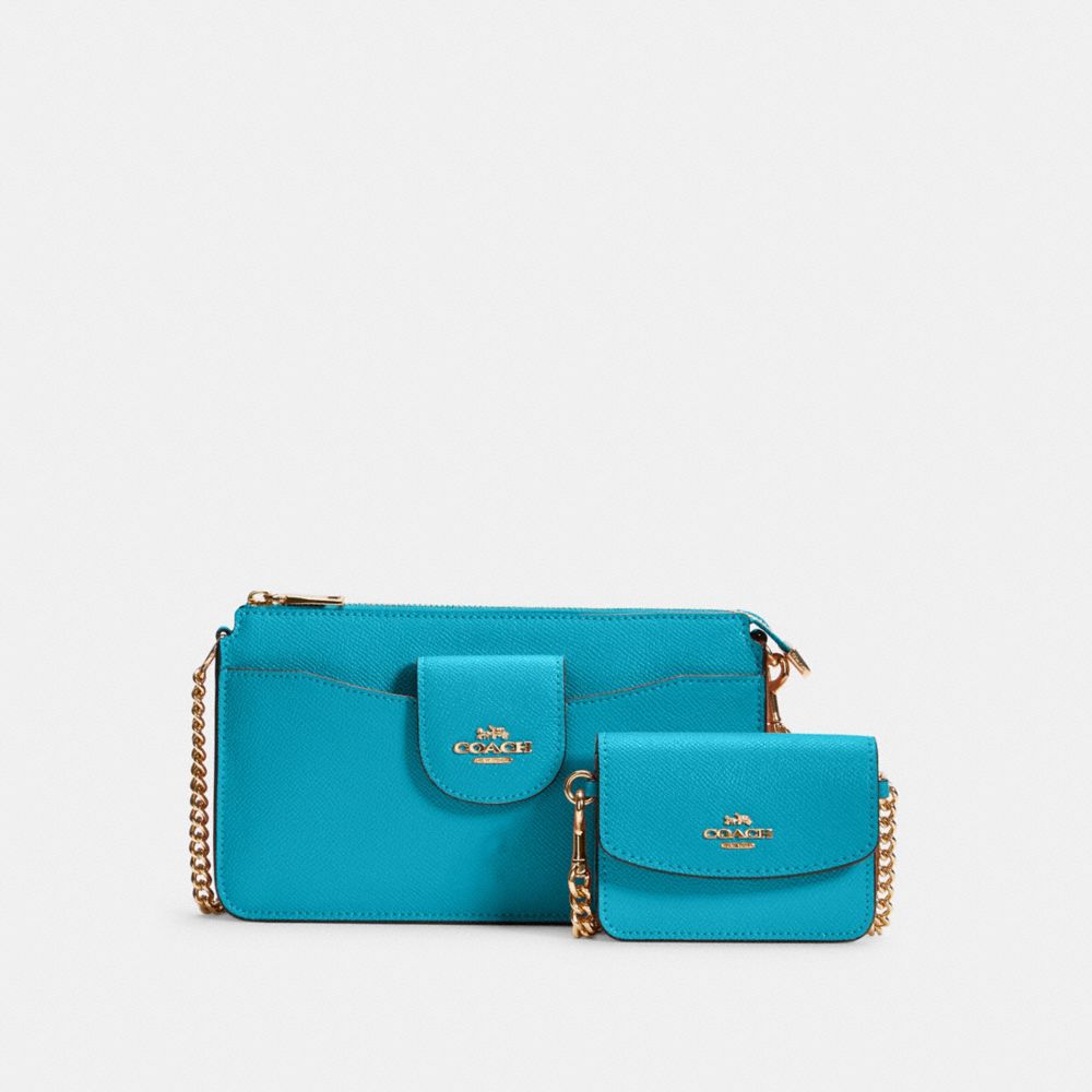 COACH C0737 - POPPY CROSSBODY IM/TEAL