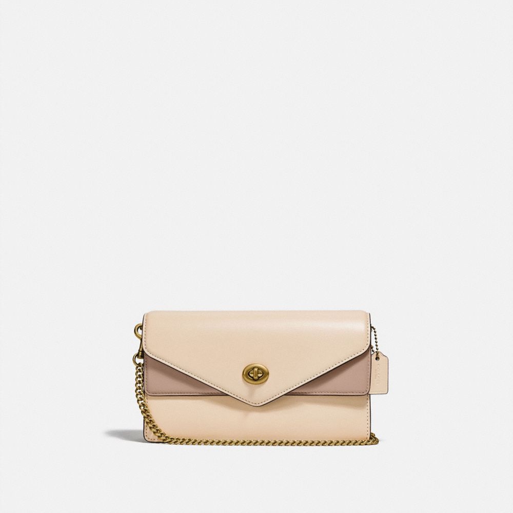 Aster Crossbody In Colorblock - C0836 - BRASS/IVORY TAUPE MULTI