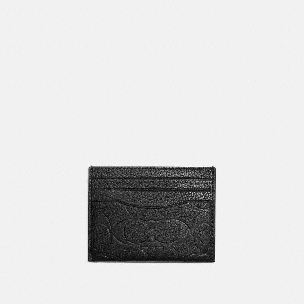 C0941 - Card Case In Signature Leather Black