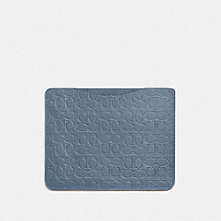 Tablet Sleeve In Signature Leather - BLUE QUARTZ - COACH C0943