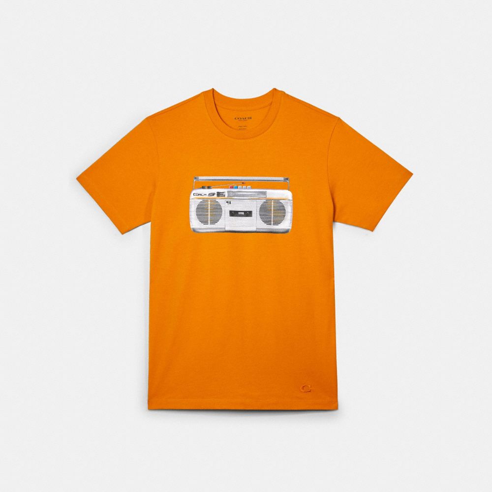 BOOMBOX T-SHIRT - CANARY - COACH C0959