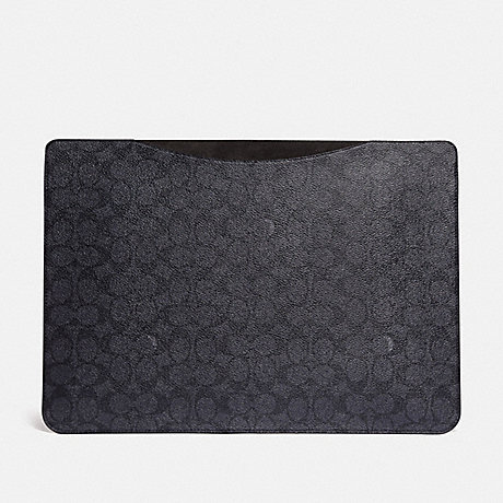 COACH C0991 Laptop Sleeve In Signature Canvas CHARCOAL