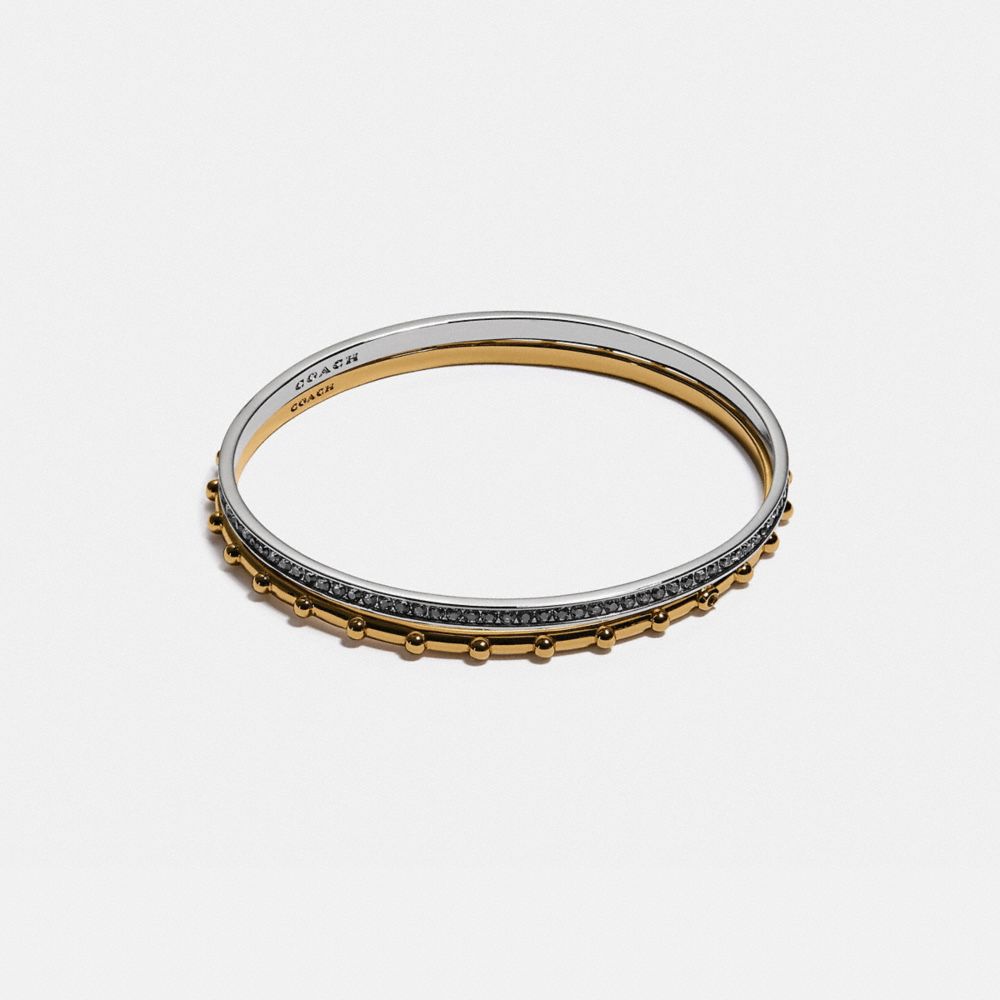 COACH C1006 Pegged And Pave Bangle Set GOLD/SILVER