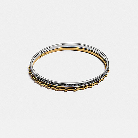 COACH C1006 Pegged And Pave Bangle Set Gold/Silver