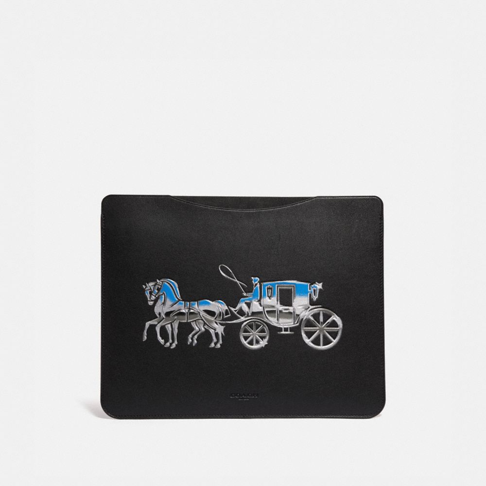 COACH C1029 Tablet Sleeve With Horse And Carriage BLACK