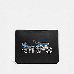 COACH C1029 Tablet Sleeve With Horse And Carriage BLACK